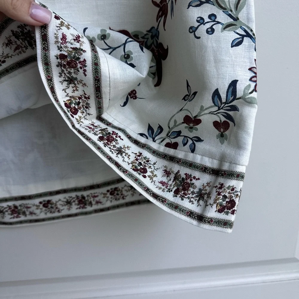 Tuckernuck x Studio McGee Terracotta Chintz Cotton Linen Cassie Dress XS New - Picture 6 of 6